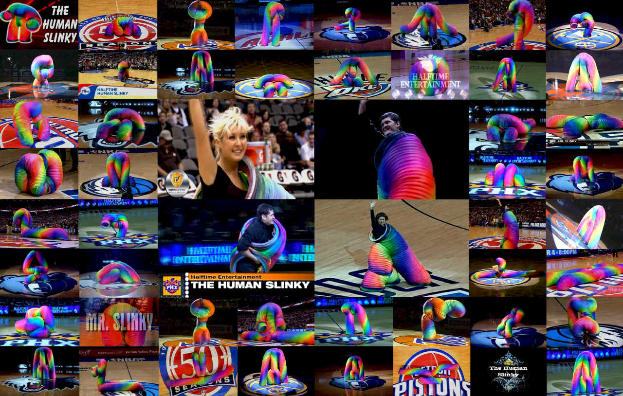 Human Slinky as seen on NBA